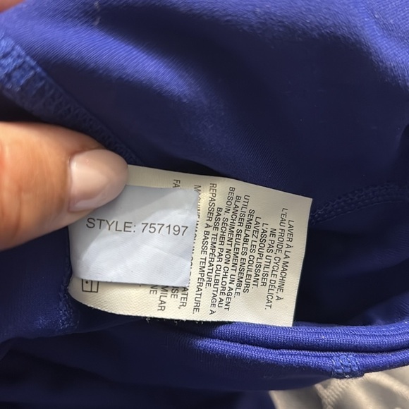 Hyba workout leggings, small, royal blue, small pocket in waistband - Picture 9 of 9